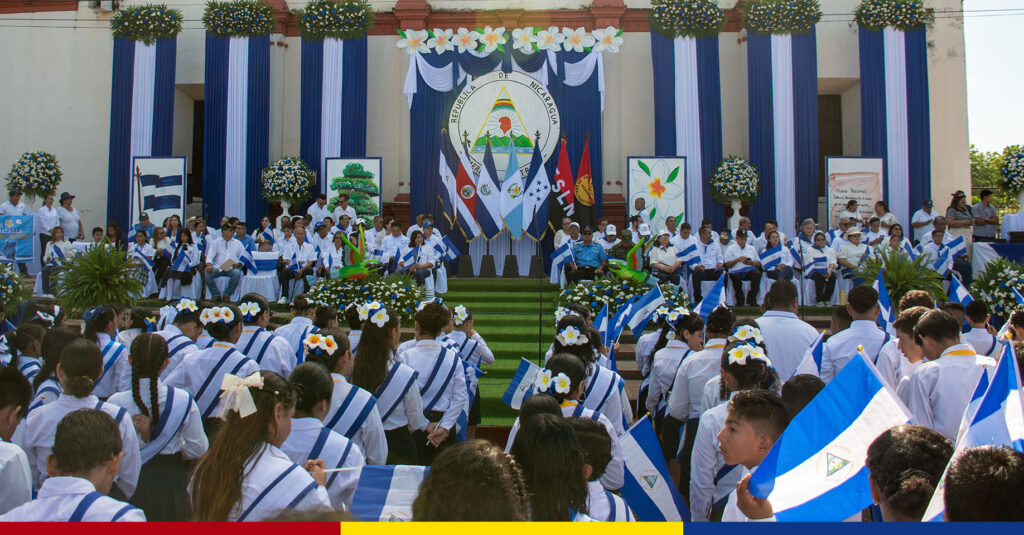 UNAN-León participa del histórico desfile patrio a 168 años de la Batalla de San Jacinto